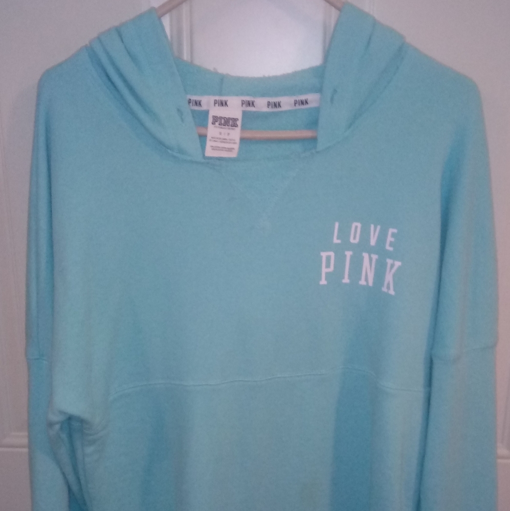 Pink Victoria's Secret Women's Logo Hoodie